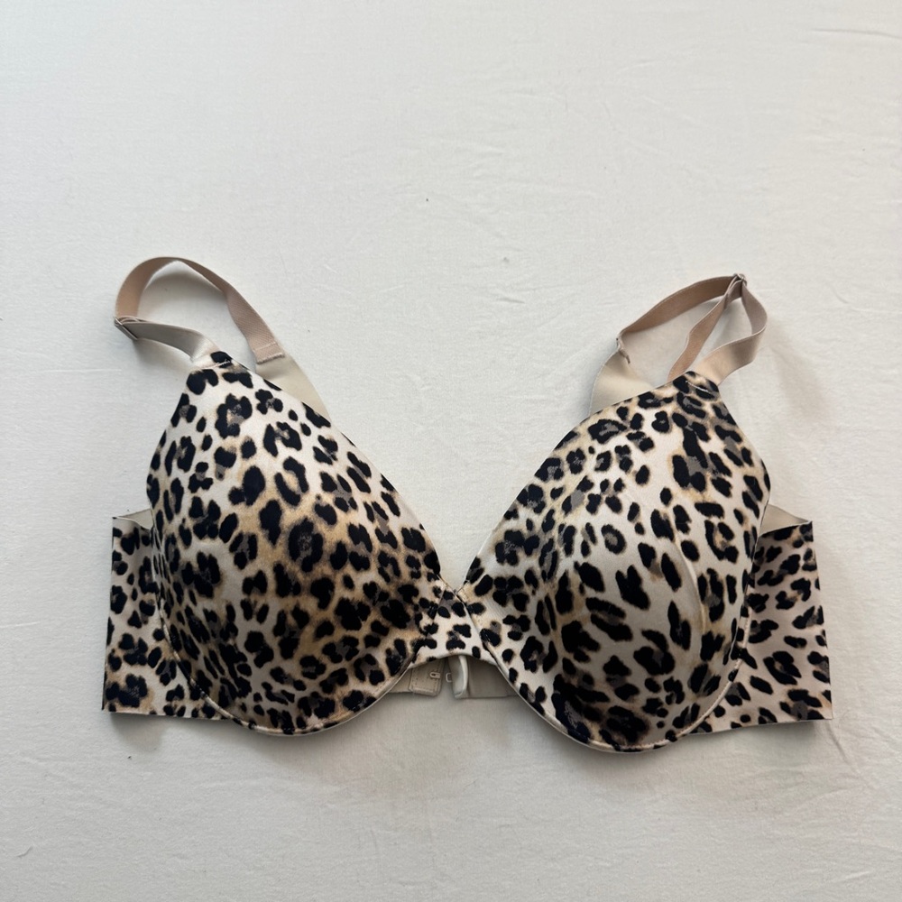 Soma Leopard Print Bra - Black and Tan